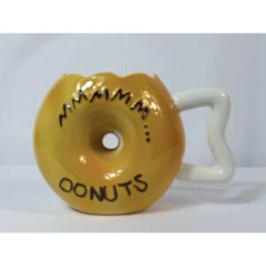 MMM Donuts Novelty Mug Homer Simpson Sprinkles Bigmouth Double Sided Coffee Tea